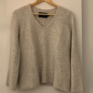 Grey v-neck sweater - super cozy!